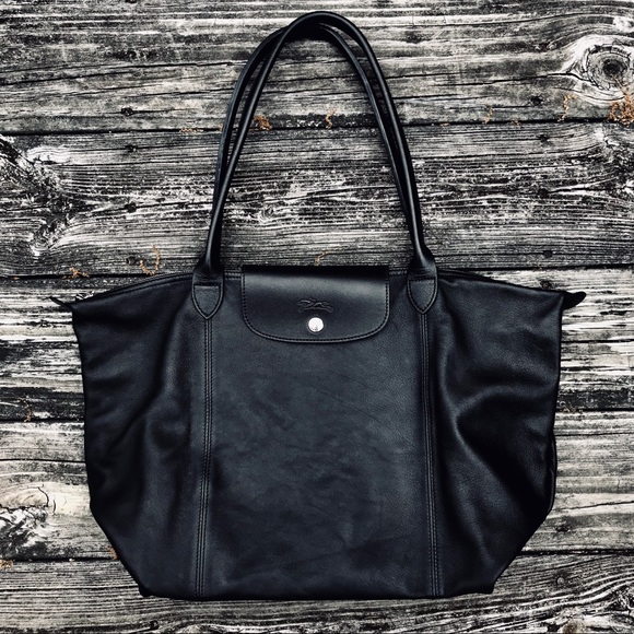 longchamp cuir tote